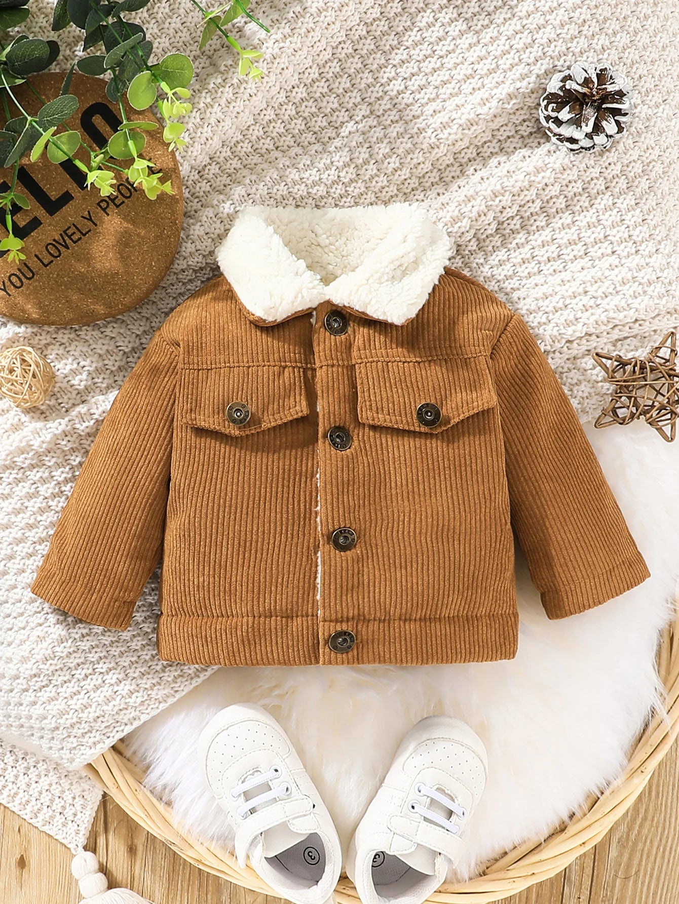 Warm Jacket Outwear for Newborn Baby Boy 0-3 Years Old Casual Fashion Winter Cotton Coat Long Sleeve Toddler Kids Clothes