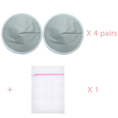 4 Pairs High Quality Reusable Nursing Pads Pregnant Women Skin Friendly Postpartum Washable Breast Pads Breastfeeding Accessory