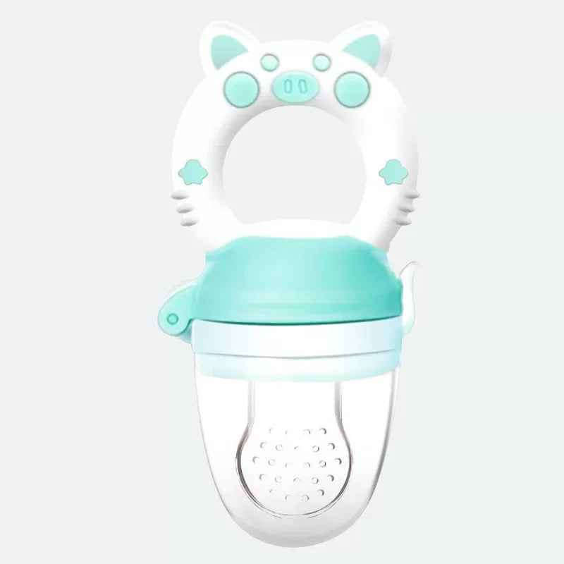 Baby Food Feeding Spoon Juice Extractor Pacifier Cup Molars Baby Feeding Bottle Silicone Gum Fruit Vegetable Bite Eat Auxiliary