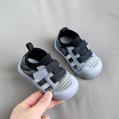 Children'S Casual Sports Shoes Mesh Breathable Boy Girls Walking Shoes Soft Soles Anti-Skid Baby Walking Shoes Baby Sports Shoes