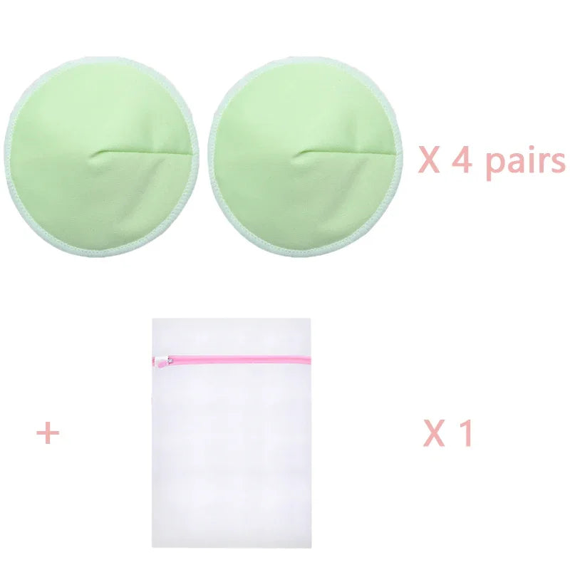 4 Pairs High Quality Reusable Nursing Pads Pregnant Women Skin Friendly Postpartum Washable Breast Pads Breastfeeding Accessory