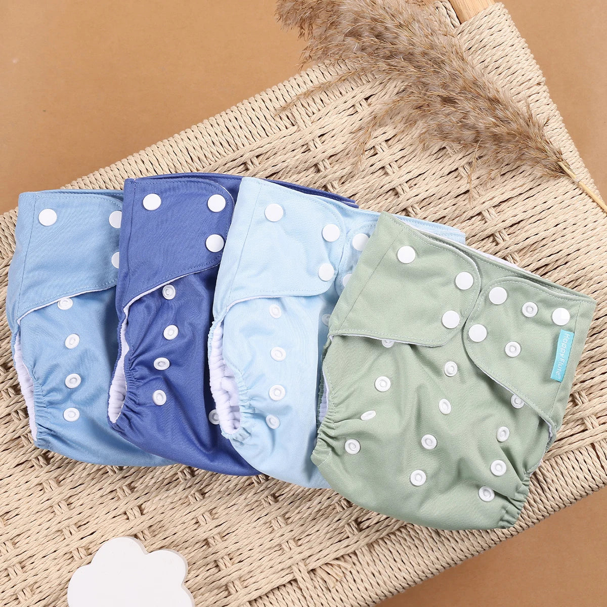 4Pcs/Set Eco-Friendly Cloth Diaper Ecological Reusable Baby Diapers