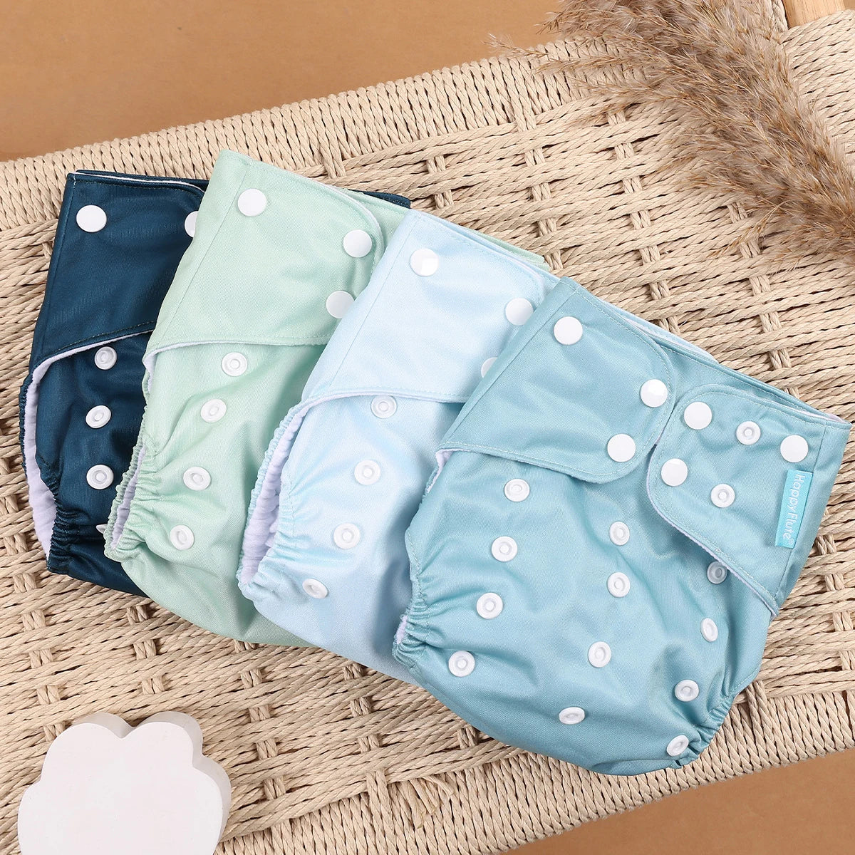 4Pcs/Set Eco-Friendly Cloth Diaper Ecological Reusable Baby Diapers