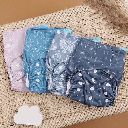 4Pcs/Set Eco-Friendly Cloth Diaper Ecological Reusable Baby Diapers