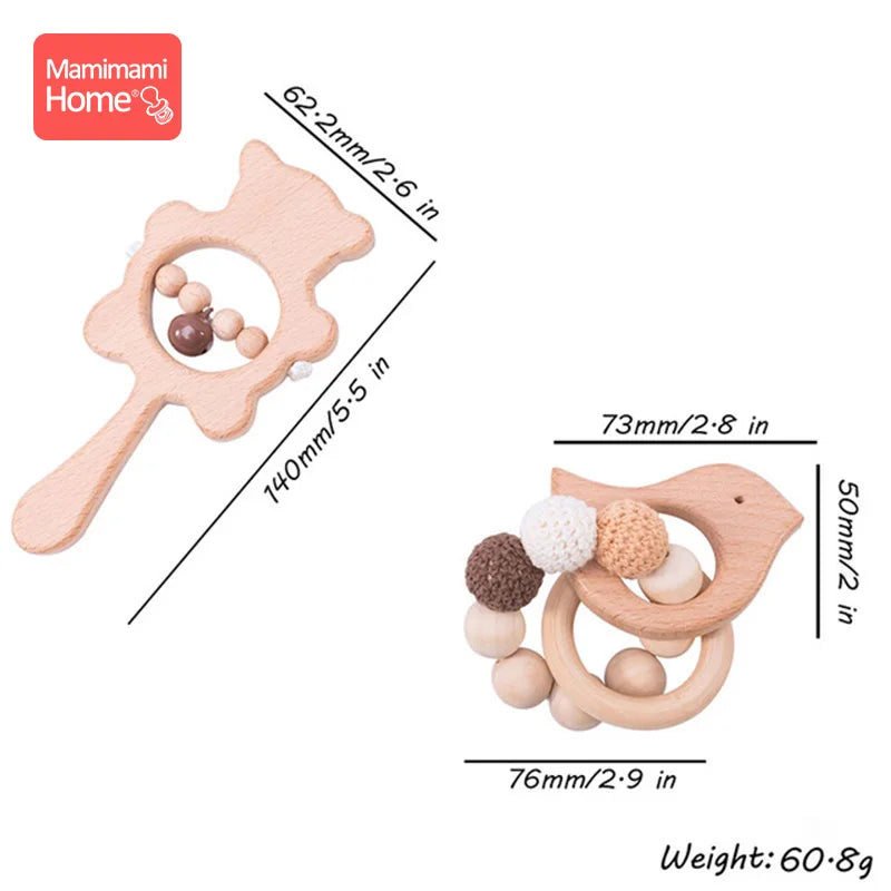 Hochets et jouets de dentition Montessori