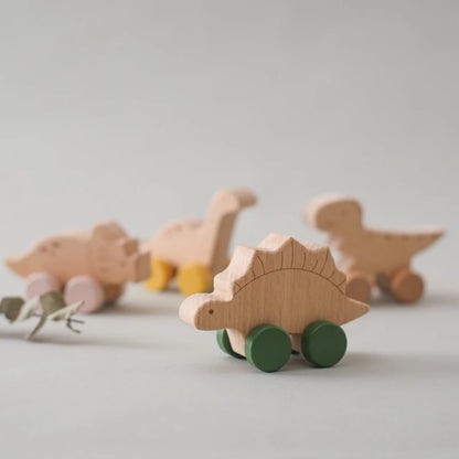 Jouets dinosaures en bois Montessori