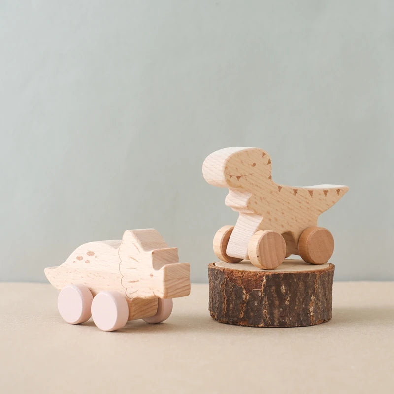 Jouets dinosaures en bois Montessori