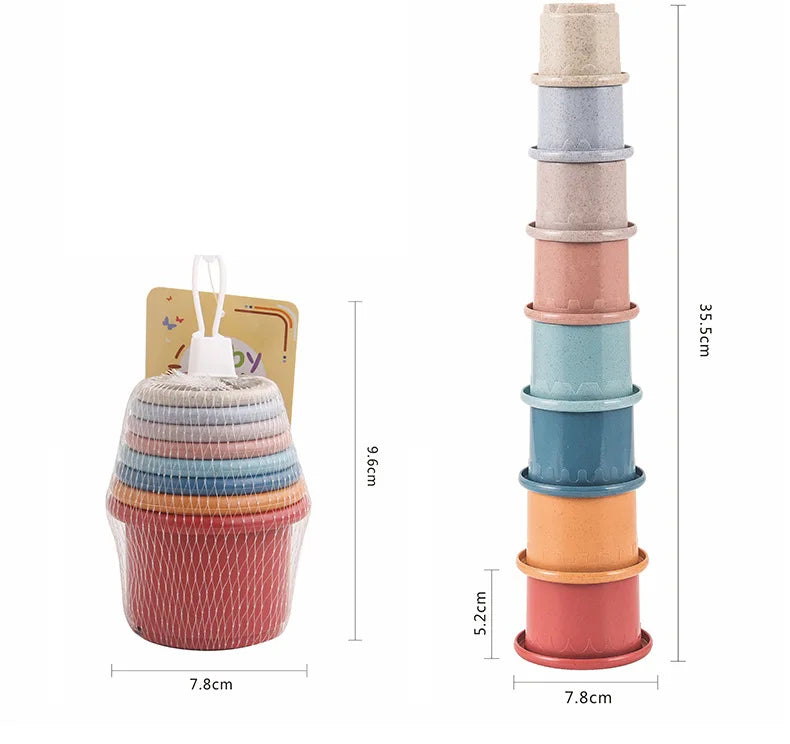 Jouets de tasses empilables Montessori