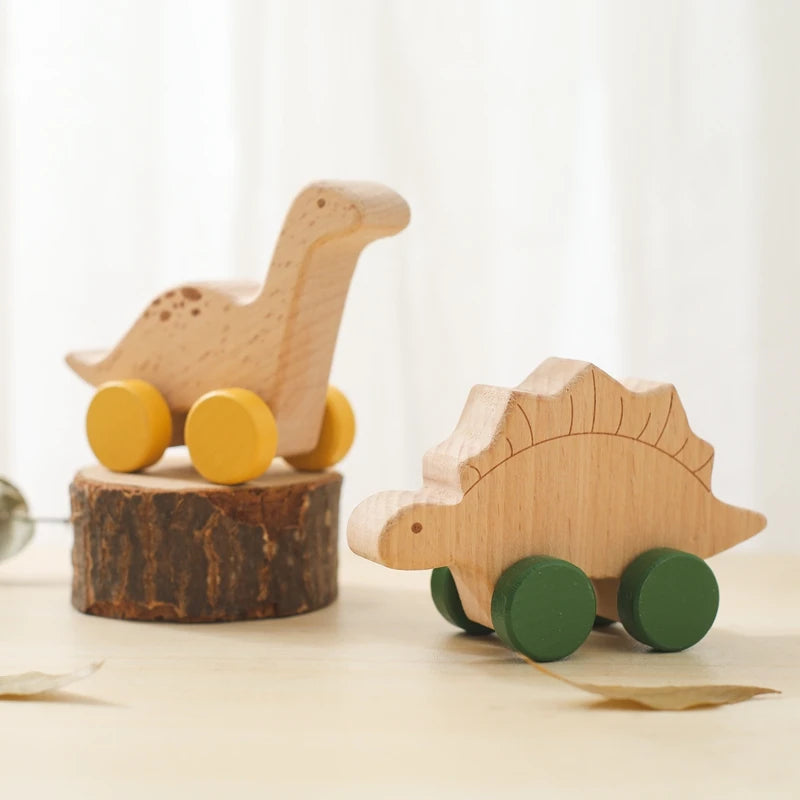 Jouets dinosaures en bois Montessori