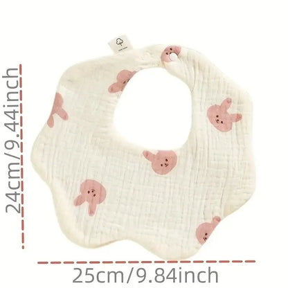 Lot de 3 bavoirs en gaze de coton