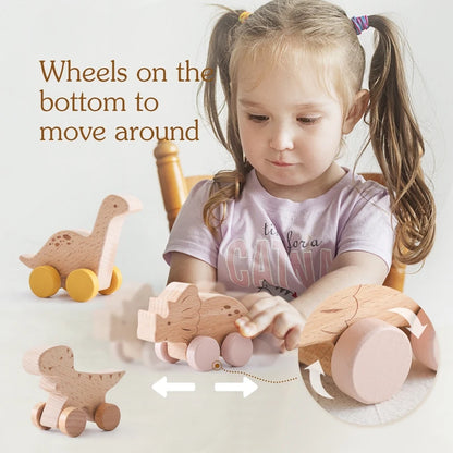 Jouets dinosaures en bois Montessori