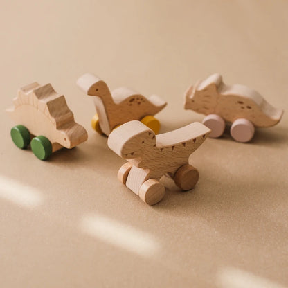 Jouets dinosaures en bois Montessori