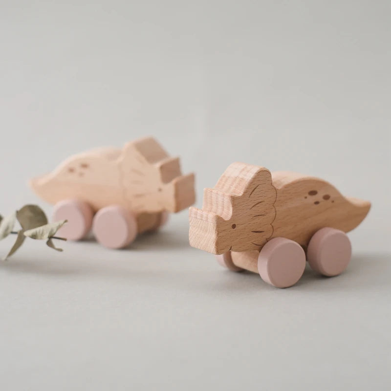 Jouets dinosaures en bois Montessori