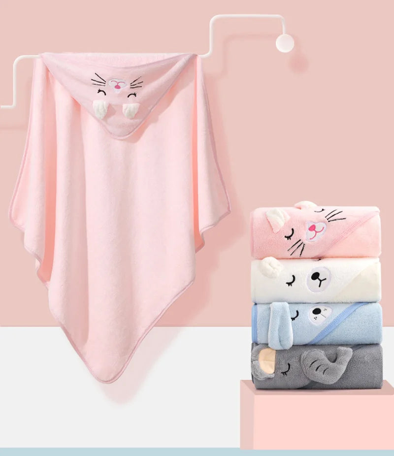 Serviette de bain motif d'animaux