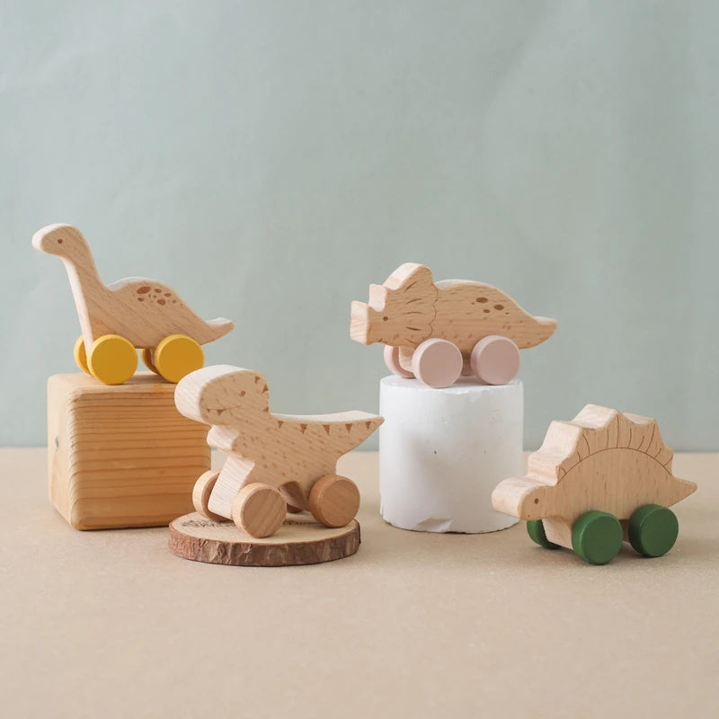 Jouets dinosaures en bois Montessori