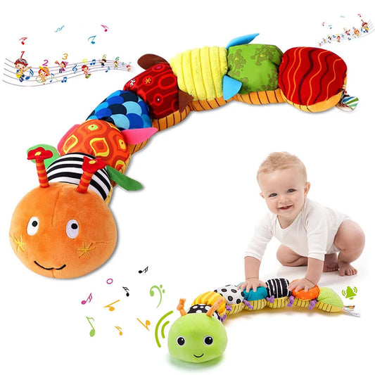 Peluche chenille, jouet éducatif musical