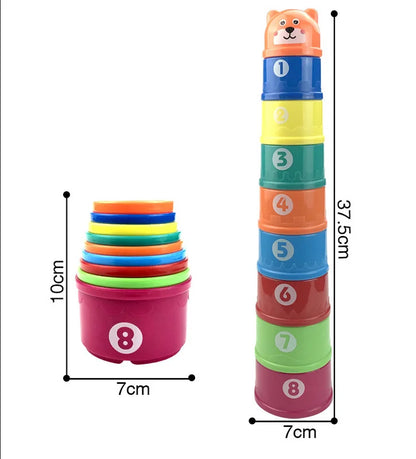 Jouets de tasses empilables Montessori