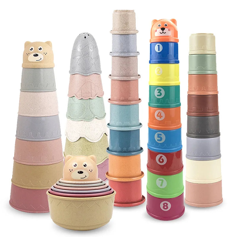 Jouets de tasses empilables Montessori