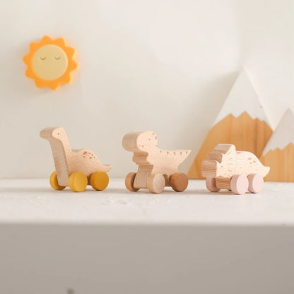 Jouets dinosaures en bois Montessori