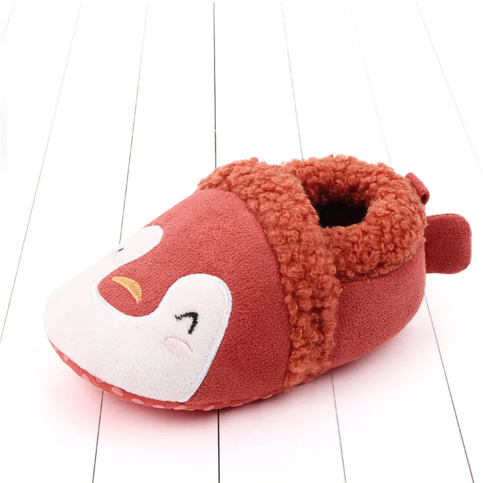 Baby Shoes Adorable Infant Slippers Toddler Baby Boy Girl Knit Crib Shoes Cute Cartoon Anti-Slip Prewalker Baby Slippers