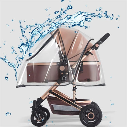 New Universal Stroller Rain Cover Baby Car Weather Wind Sun Shield Transparent Breathable Trolley Umbrella Raincoat Accessories